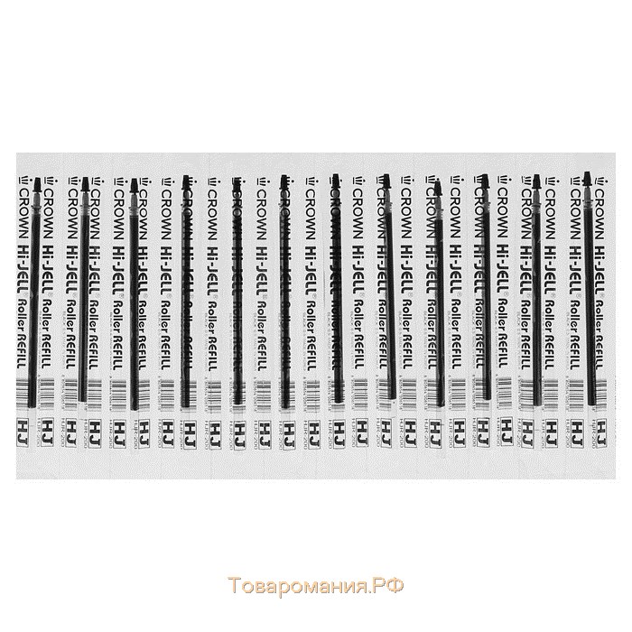 Стержень гелевый 0,5 мм, Crown "Hi-Jell", 138 мм, чернила чёрные