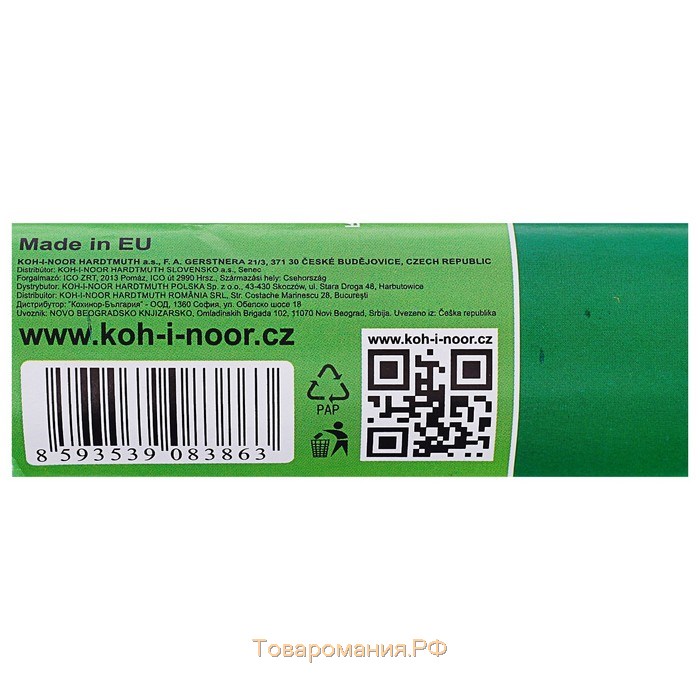 Бумага креповая поделочная гофро Koh-I-Noor 50 x 200 см 9755/06 красная, в рулоне