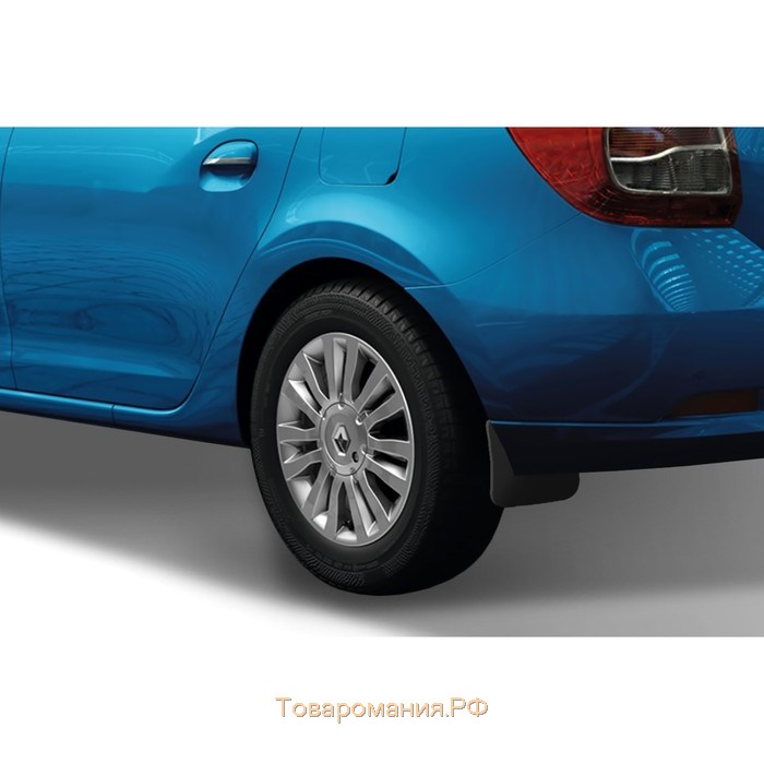 Брызговики задние RENAULT Logan, 2004, 2010-2016 (установка без подкрылок НОВЛАЙН, полиуретан) 194