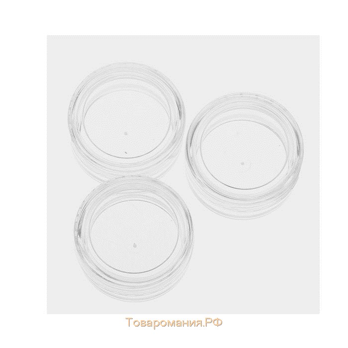 Баночки для хранения мелочей, d = 3 × 1,5 см, 5 гр, 3 шт