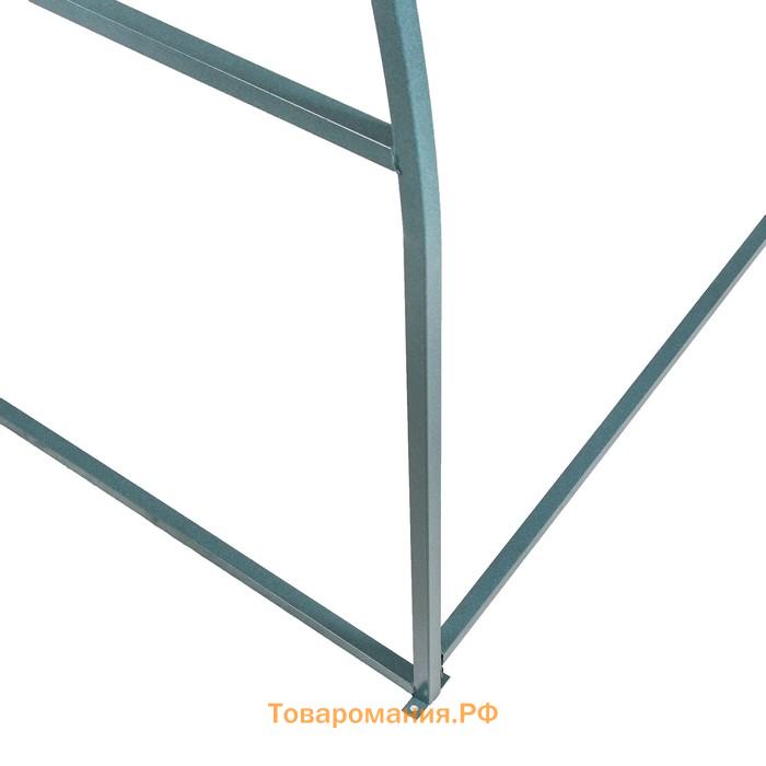 Теплица (каркас), 8×3×2 м, металл, профиль 20×20 мм, шаг дуги 1 м, без поликарбоната