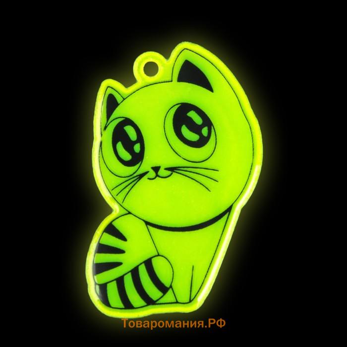 Светоотражающий элемент «Кошка», 5×3.5 см, МИКС