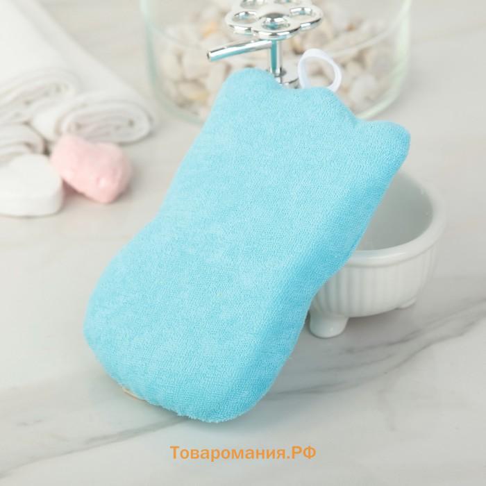 Мочалка для тела детская  «Котики», для купания, МИКС