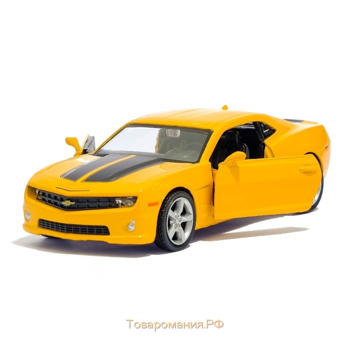 Машина металлическая CHEVROLET CAMARO, 1:32, открываются двери, инерция, цвет красный