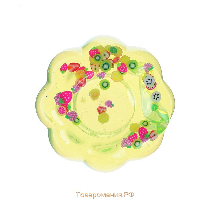 Слайм - лизун «Баночка», твёрдый, с фруктами, цвета МИКС