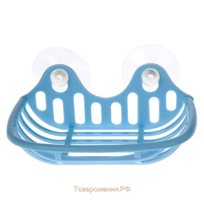 Мыльница на присосках, 16×10×6 см, цвет МИКС