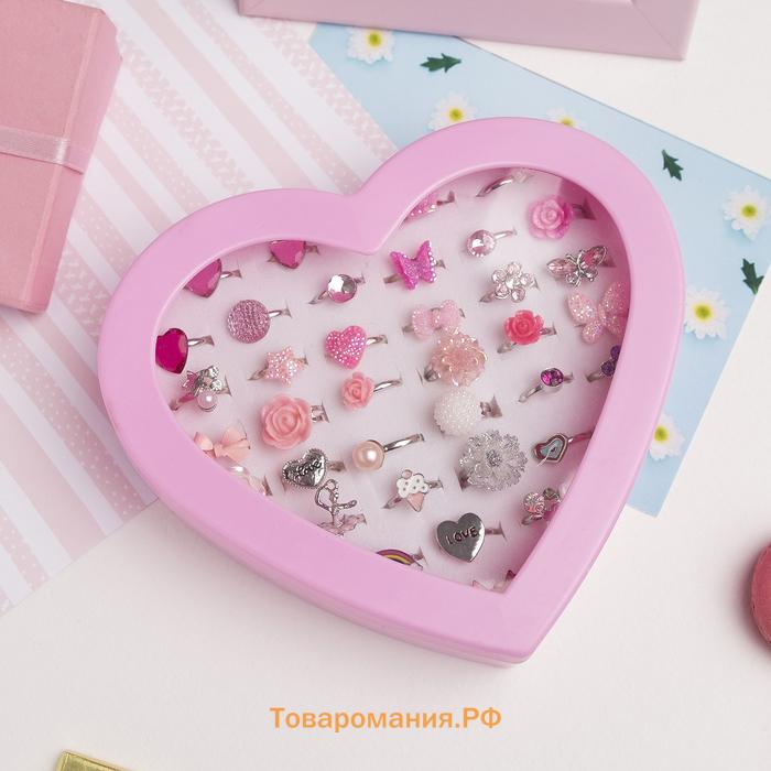 Кольцо детское Выбражулька «Пинк», форма МИКС, МИКС, безразмерное