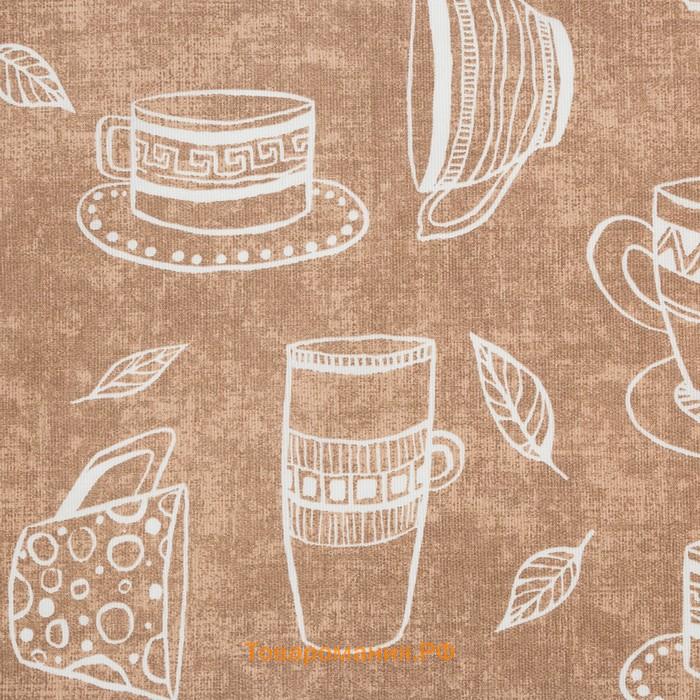 Скатерть "" Cup of tea 180х144 см, 100% хлопок, 164 г/м2