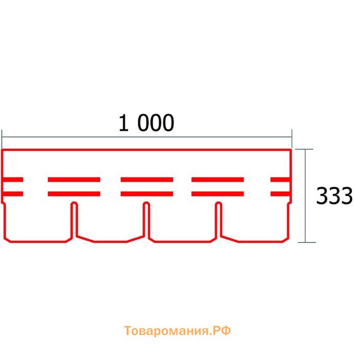 Гибкая черепица Döcke PIE PREMIUM ЖЕНЕВА Арахис 3,1 м2