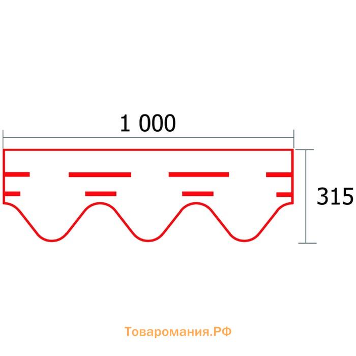 Гибкая черепица Döcke PIE PREMIUM НИЦЦА Фладен 2,9 м2