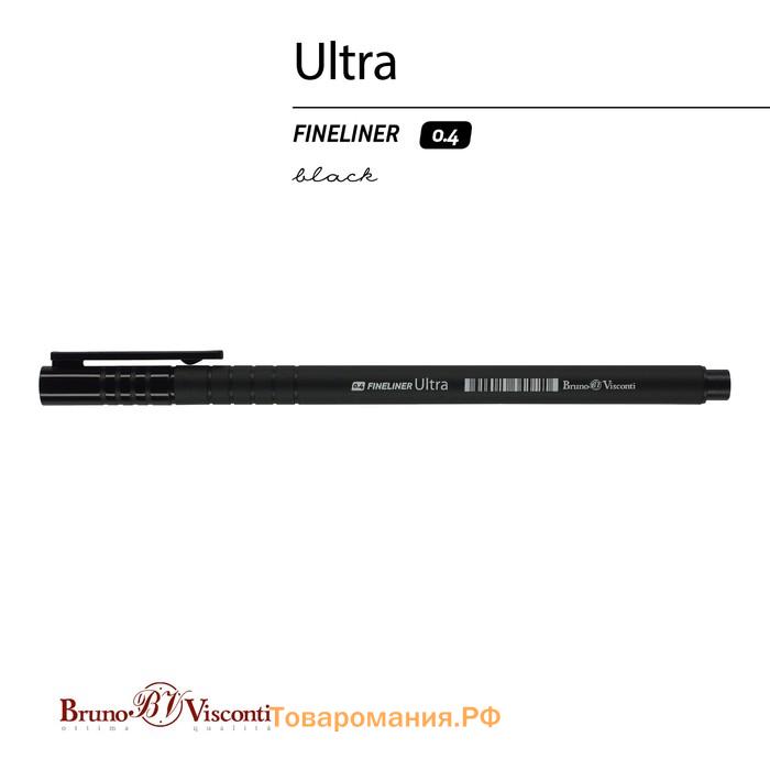 Ручка капиллярная Ultra FINELINER, узел 0.4 мм, стержень черный