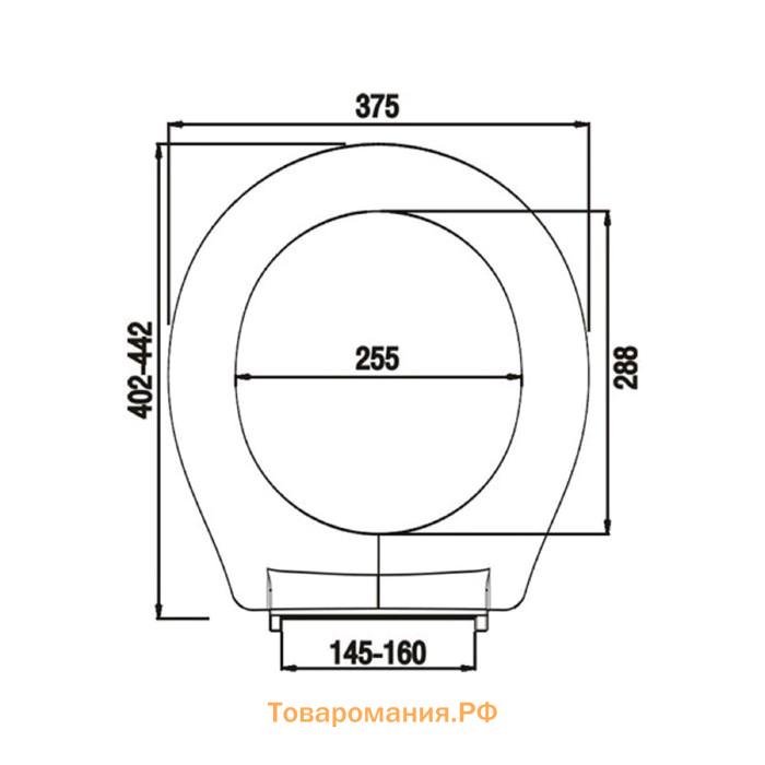 Сиденье для унитаза IDDIS 010PP00M31, полипропилен, белое