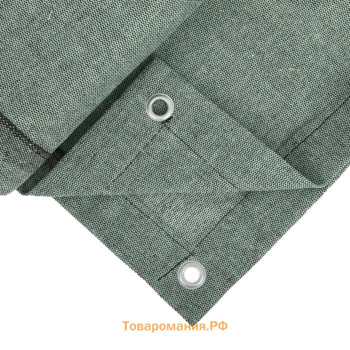 Брезент огнеупорный, 3×2 м, плотность 400 г/м², люверсы шаг 1 м, хаки
