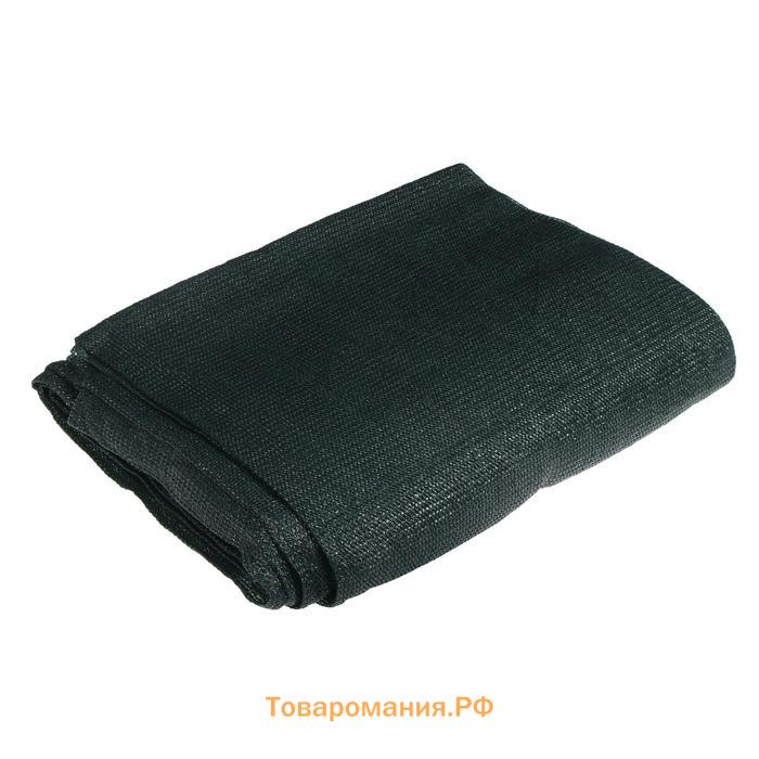 Сетка затеняющая, 10×2 м, плотность 80 г/м², зелёная, в наборе 25 клипс