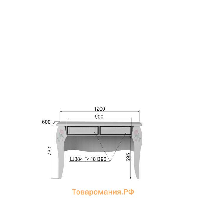 Стол письменный «Розалия №12.2», 1200 × 600 × 760 мм, цвет лиственница белая