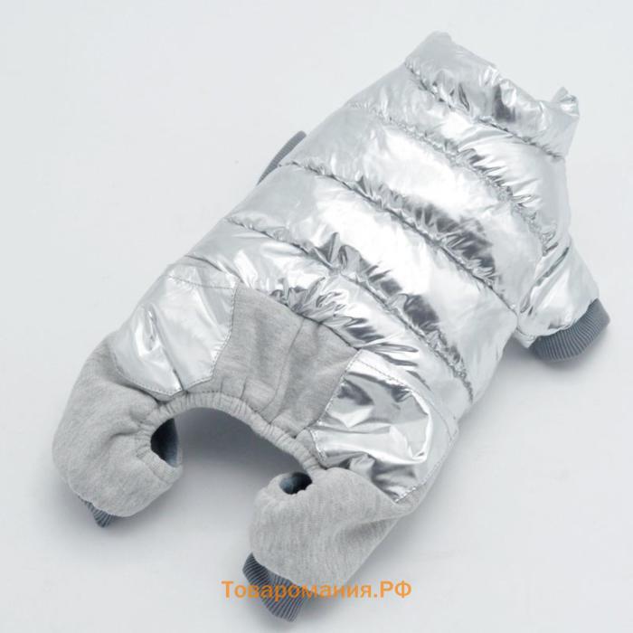 Комбинезон "Космонавт", размер 14 (ДС 32 см, ОГ 42 см, ОШ 31 см), серебряный