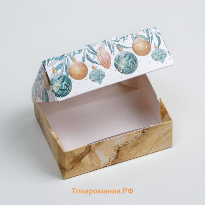 Коробка складная «Праздничная», 10 х 8 х 3.5 см