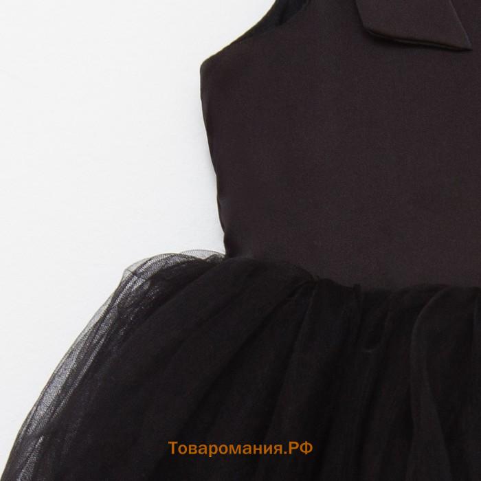 Платье нарядное детское MINAKU: PartyDress цвет чёрный, рост 104