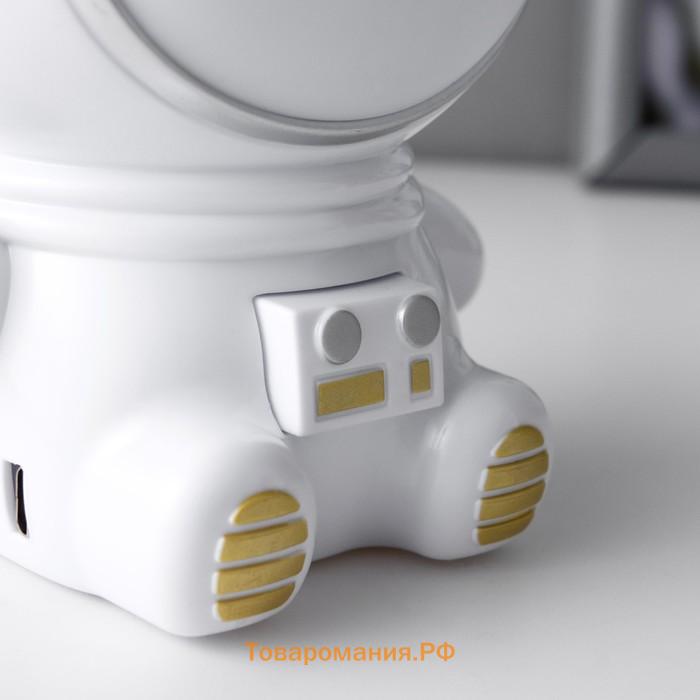 Ночник "Космонавт" LED 1.5Вт USB АКБ белый 9,5х8х10,5 см RISALUX