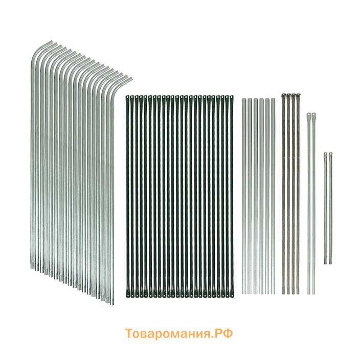 Теплица, 6,1 × 2,45 × 2,1 м, оцинкованный металл, профиль d = 25 мм, чехол из армированной плёнки 120 мкм