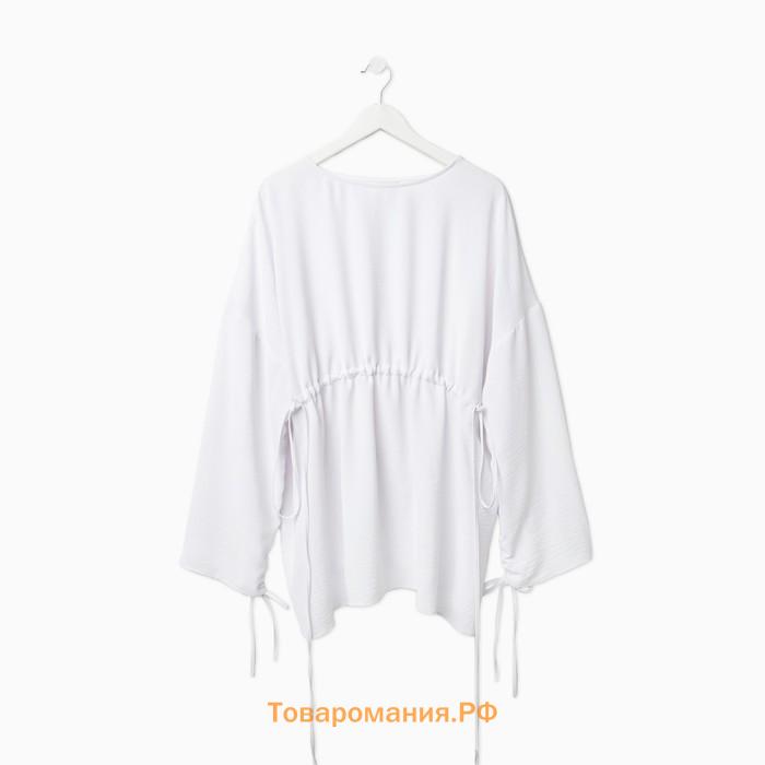 Костюм женский (туника, брюки) MINAKU: Casual Collection цвет белый, размер 58