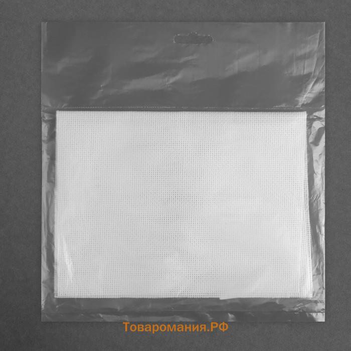 Канва для вышивания, №14, 30 × 40 см, цвет белый