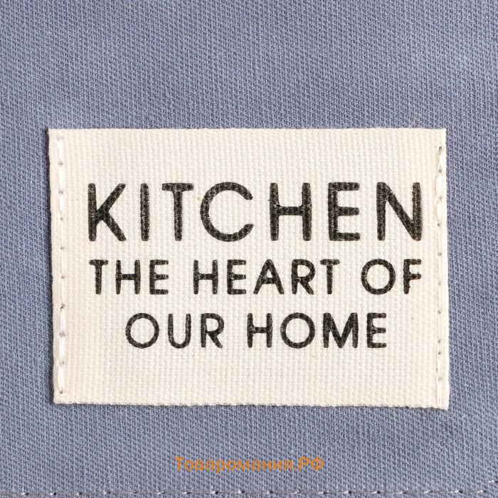 Дорожка на стол  Kitchen 40×150 +/-5 см, синий, 100% хлопок, саржа 220 г/м²