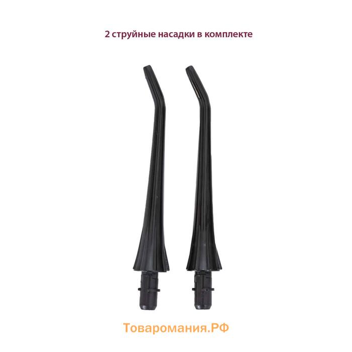 Ирригатор полости рта Pioneer TI-1006, 150 мл, 3 режима, 2 насадки, чёрный