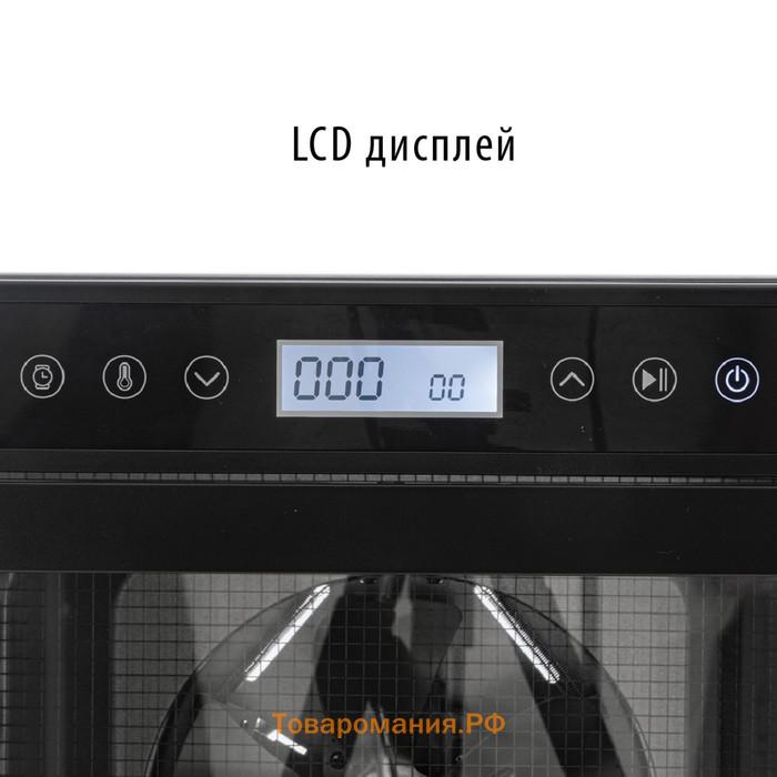 Сушилка для овощей и фруктов Pioneer FD108, 700 Вт, 10 ярусов, серебристая