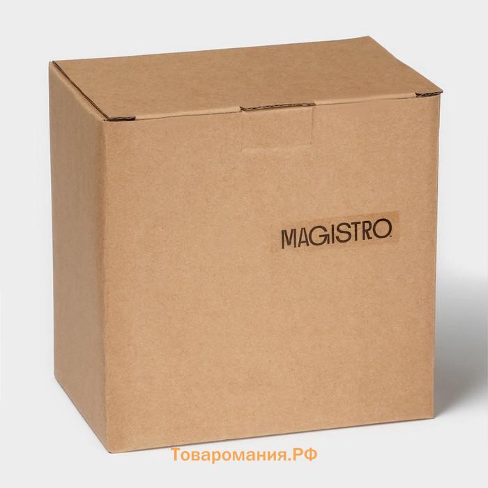 Салатники Magistro Hypnose, 650 мл, 14,7×7 см, набор 2 шт, фарфор, белые