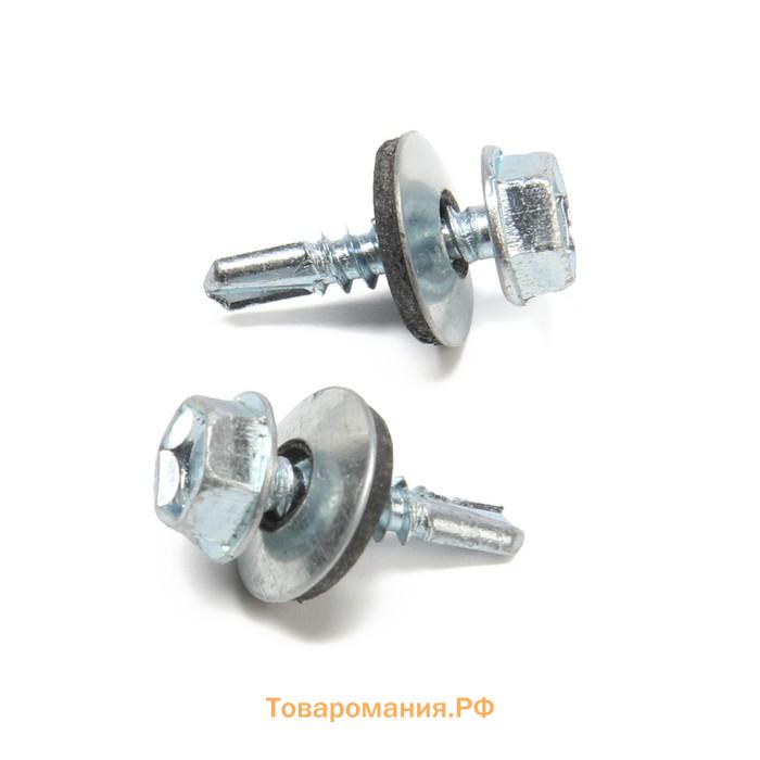 Саморезы кровельные 5.5×19 мм, оцинкованные, 250 шт.