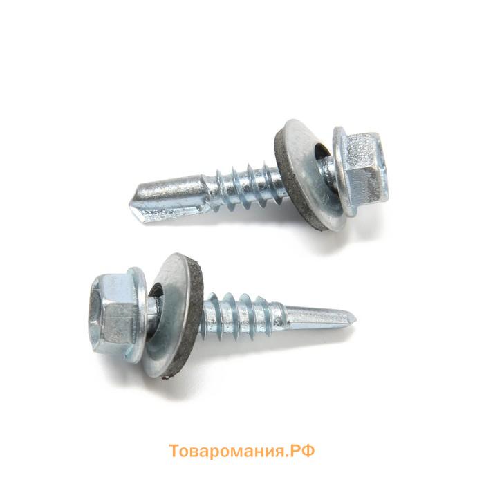 Саморезы кровельные 5.5×25 мм, оцинкованные, 200 шт.