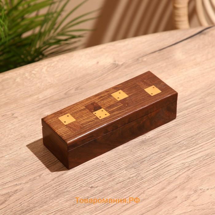 Игра настольная «Домино», 20×7×5.5 см, дерево шишам