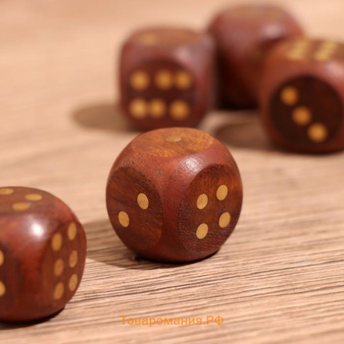 Игра настольная «Кубики», 12.5×4×4 см, дерево шишам