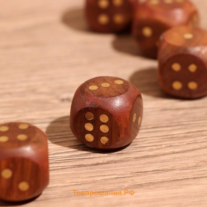 Игра настольная «Кубики», 12.5×4×4 см, дерево шишам