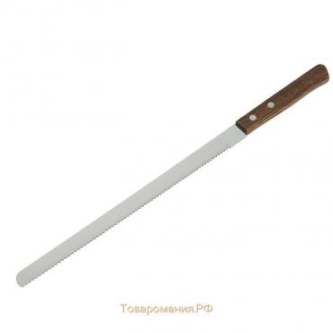 Нож для бисквита, 22 см, деревянная ручка