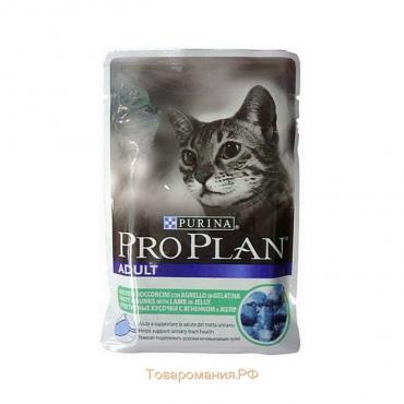 Влажный корм PRO PLAN DELICATE для кошек, ягненок в соусе, пауч, 85 г