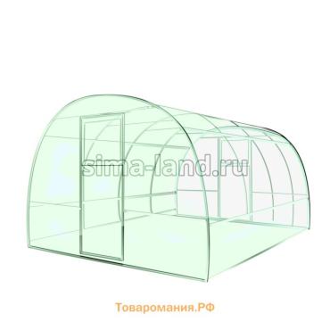 Теплица (каркас), 8×3×2 м, металл, профиль 20×20 мм, шаг дуги 1 м, без поликарбоната