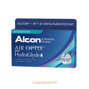 Контактные линзы - Air Optix Plus HydraGlyde, -12.0/8,6, в наборе 3шт