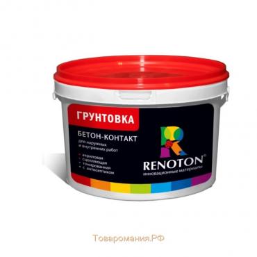 Грунтовка Бетон контакт «RENOTON» сцепляющая, цвет розовый 14кг