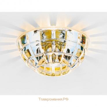 Светильник Ambrella light встраиваемый, G9, цвет золото, d=55 мм
