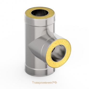 Сэндвич-Тройник 90°, d 160 × 220 мм, нерж/нерж, 0.5 мм/0.5 мм