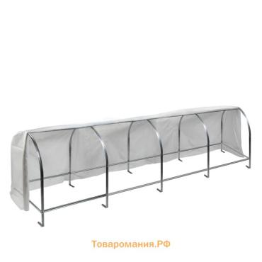 Парник, длина 5 м, оцинкованный профиль из 5 дуг, спанбонд 65 г/м², «Агрощит»
