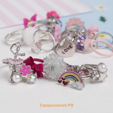 Кольцо детское Выбражулька «Пинк», форма МИКС, МИКС, безразмерное