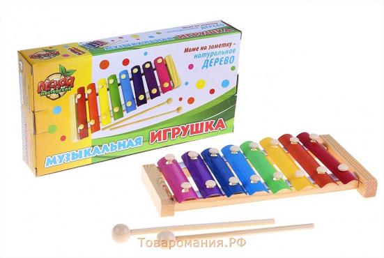 Игрушка музыкальная Металлофон, 8 тонов