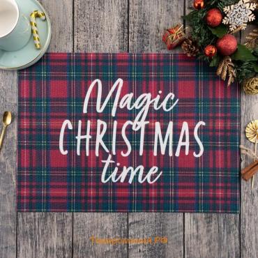 Новогодняя салфетка на стол Magic Christmas, 40х29 см, 420г/м²