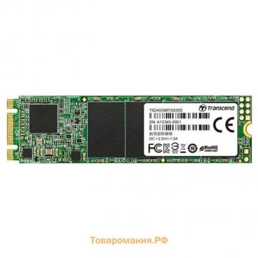 Накопитель SSD Transcend M.2 2280 TS240GMTS820S , 240Гб, SATA III