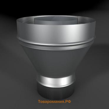 Переход моно/термо, нержавеющая сталь AISI 310/AISI 304, толщина 0.8 мм, d=130 × 230 мм