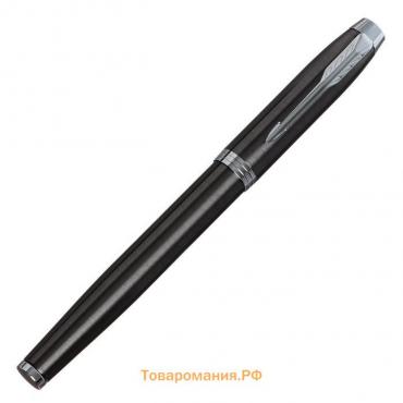 Ручка перьевая Parker IM Core F321 Dark Espresso CT F, корпус из нержавеющей стали, синие чернила, В ПОДАРОЧНОМ ПАКЕТЕ