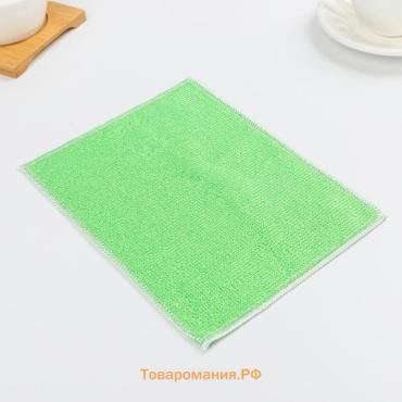 Салфетка для уборки , волокно бамбука, 23×18 см, МИКС